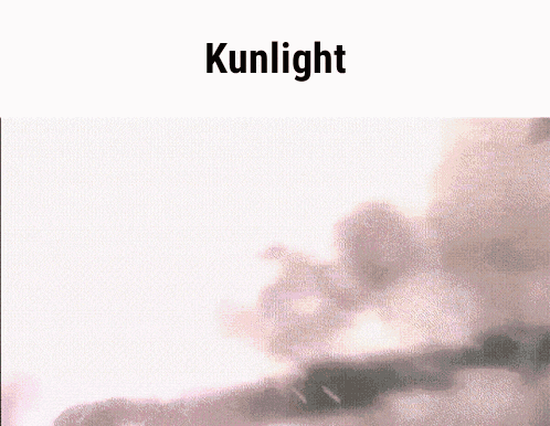 the word kunlight is on a white background with a pink background