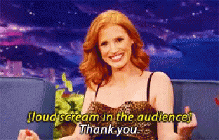Jessica Chastain Thank You GIF - Jessica Chastain Thank You GIFs