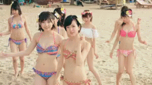 太田夢莉 Nmb48 ドリアン少年　ビキニ GIF - Yuri Ota Beach Nmd GIFs