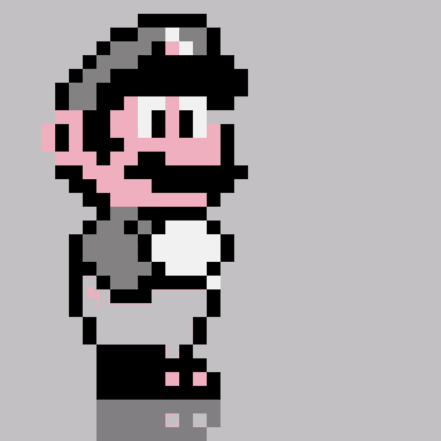 a pixel art of a man with the words i forgot