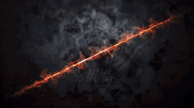 a picture of a motorcycle with flames coming out of it that says biker