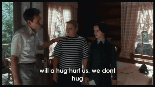 No Hugs GIF - Addams Family Values Wednesday Hug GIFs