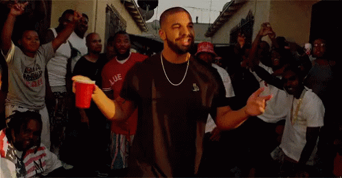 Me W/ All My Friends GIF - Drake Spell Smile GIFs