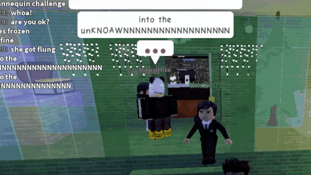 a screenshot of a video game with a speech bubble saying into the