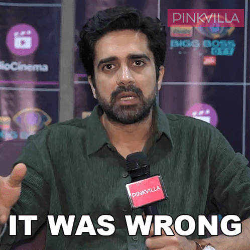 It Was Wrong Avinash Sachdev GIF - It Was Wrong Avinash Sachdev Pinkvilla GIFs