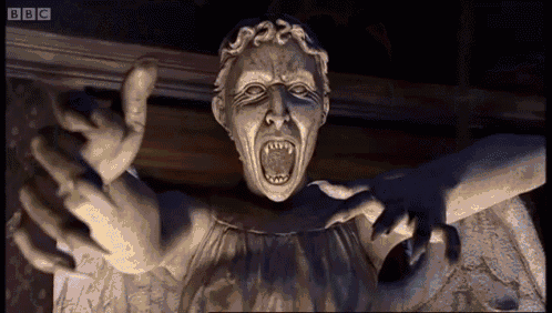 Doctor Who GIF - Doctor Who Scared Statue GIFs