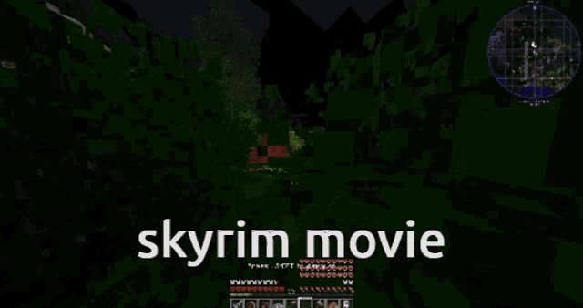Minecraft Skyrim GIF