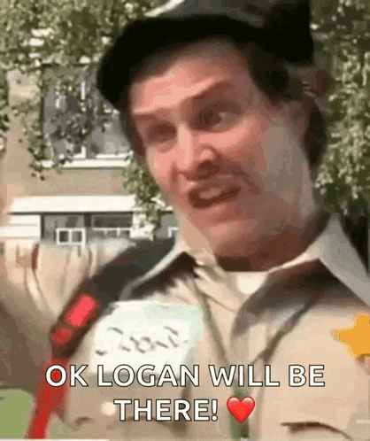a man in a military uniform says ok logan will be there .