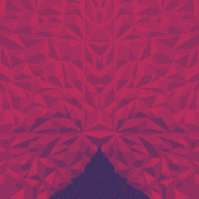 a purple background with triangles and a triangle in the middle