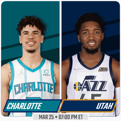 Charlotte Hornets Vs. Utah Jazz Pre Game GIF - Nba Basketball Nba 2021 GIFs