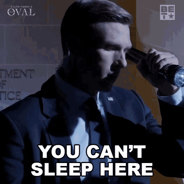 You Cant Sleep Here Kyle Flint GIF - You Cant Sleep Here Kyle Flint The Oval GIFs