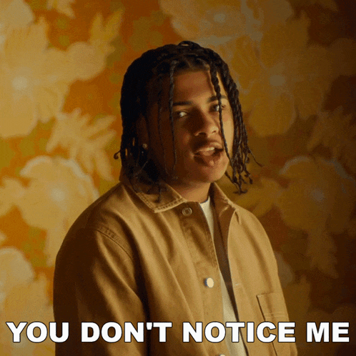 You Don'T Notice Me Breez Kennedy GIF - You Don'T Notice Me Breez Kennedy At Your Worst Song GIFs