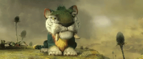 The Croods Tiger GIF - The Croods Tiger Surprise GIFs