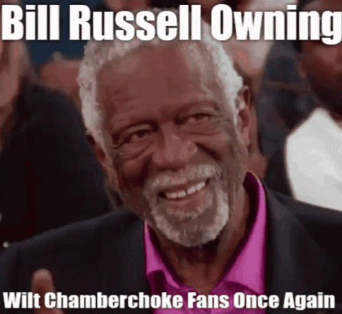 Bill Russell Bill Russell Owning Wilt Chamberlain GIF - Bill Russell Bill Russell Owning Wilt Chamberlain Wilt Chamberlain GIFs