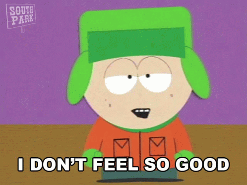 I Dont Feel So Good Kyle Broflovski GIF - I Dont Feel So Good Kyle Broflovski South Park GIFs