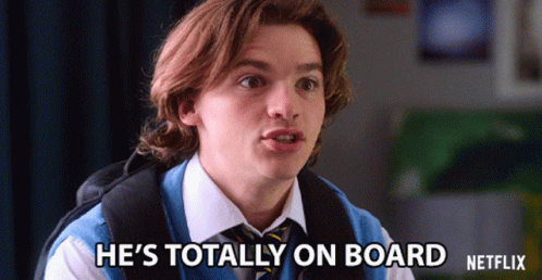 Hes Totally On Board Lee Flynn GIF - Hes Totally On Board Lee Flynn Joel Courtney GIFs