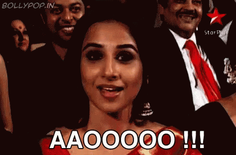 Vidya Balan Burn GIF - Surprised Reaction Wowvidyabalan GIFs
