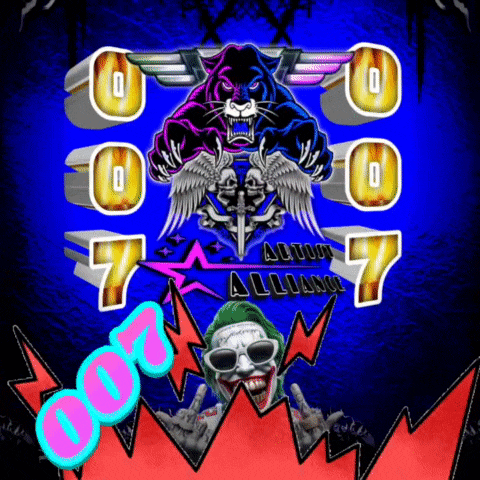 a poster with a panther and a joker says alliance