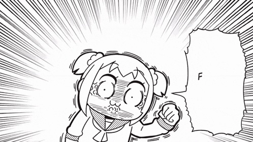 Pop Team Epic Angry GIF