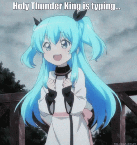 Anime Holy Thunder King GIF - Anime Holy Thunder King Jumping GIFs