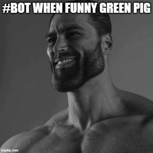 Trollos Funny Green Pig GIF