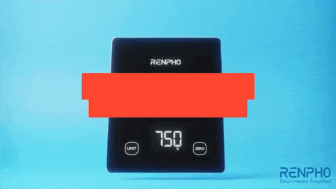 a renpho scale displays the weight of 750 pounds