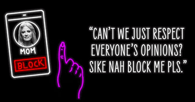 a neon sign that says " can t we just respect everyone 's opinions "