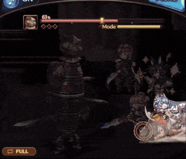 a screenshot of a video game with a full button on the bottom