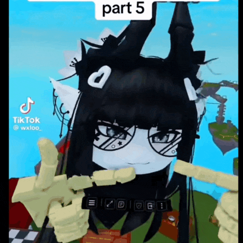 a girl with horns is giving a thumbs up sign