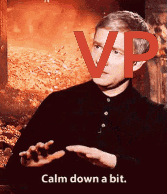 Vp Calm Down GIF - Vp Calm Down Chill Out GIFs