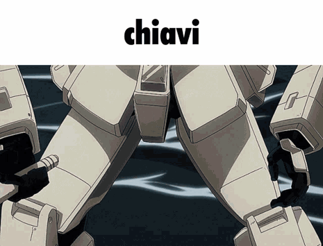 a picture of a robot with the word chiavi underneath it