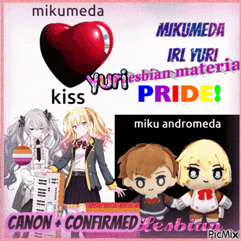 mikumeda iri yuri yuri lesbian materia pride and canon confirmed lesbian