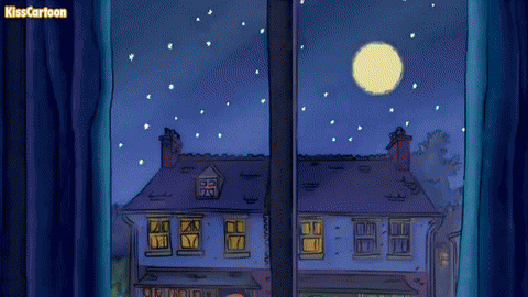 a cartoon drawing of a house with the words kisscartoon on the bottom right
