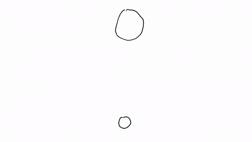a black and white drawing of a person with a target on their face