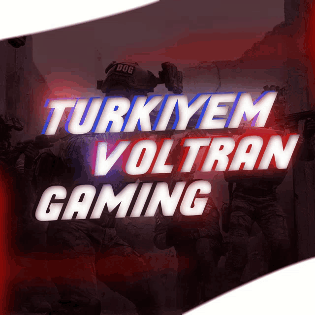 a poster that says turkeyem voltran gaming with a soldier in the background