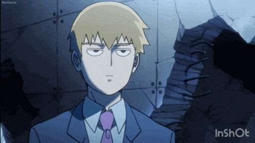 a cartoon of a man in a suit and tie with the words inshot at the bottom of the screen