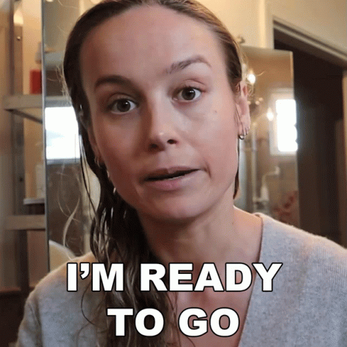 Im Ready To Go Brie Larson GIF - Im Ready To Go Brie Larson Im So Ready GIFs