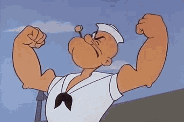 Popeye Strong GIF - Popeye Strong Tank GIFs