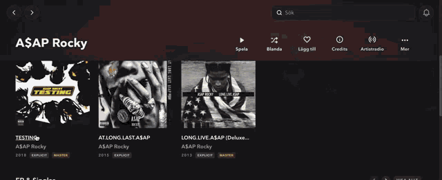 a screenshot of asap rocky 's long live asap deluxe album