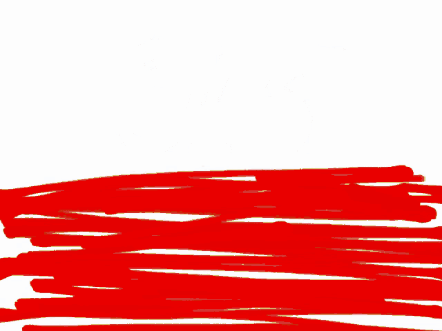 a drawing of a hammer and sickle with red and white lines