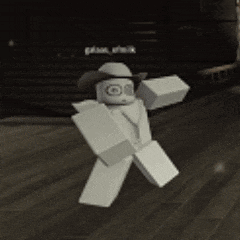 a black and white photo of a cartoon character wearing a cowboy hat and sunglasses .