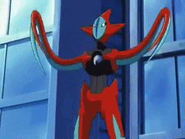 a cartoon character with red and green arms is standing in front of a window