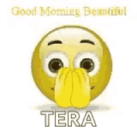 a smiley face with a heart in its mouth and a good morning message .