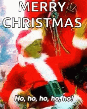 Merry Christmas Grinch GIF - Merry Christmas Grinch Santa Claus GIFs