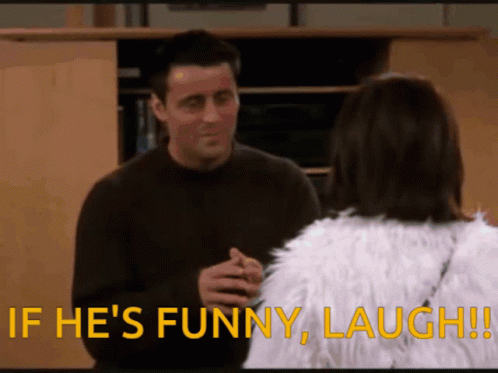 Joey Tribbiani Friends GIF - Joey Tribbiani Friends If Hes Funny Laugh GIFs