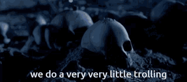 a picture of a robot with the words " we do a very very little trolling " below it