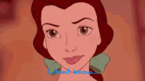 I Dont Know Belle GIF - I Dont Know Belle Disney GIFs