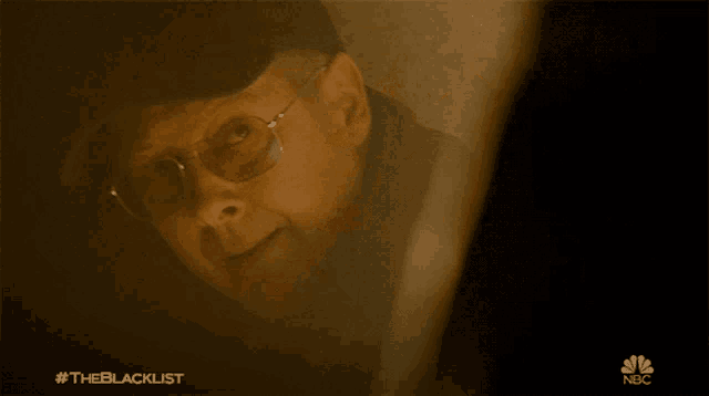 a close up of a man 's face with the hashtag #theblacklist on the bottom right