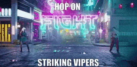 a man and a woman are fighting on a street in a video game .