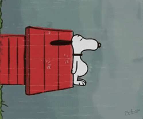Snoopy Lying GIF - Snoopy Lying Done GIFs
